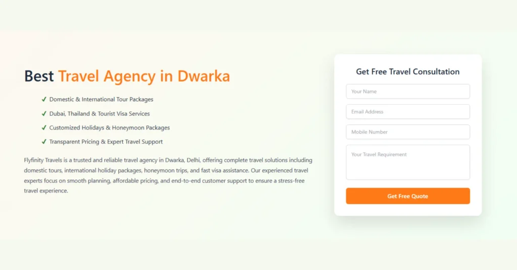 Best Travel Agency in Dwarka